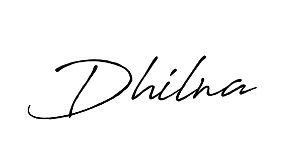 Create a beautiful signature design for name Dhilna. With this signature (Antro_Vectra_Bolder) fonts, you can make a handwritten signature for free. Dhilna signature style 7 images and pictures png