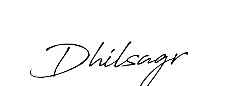 How to make Dhilsagr signature? Antro_Vectra_Bolder is a professional autograph style. Create handwritten signature for Dhilsagr name. Dhilsagr signature style 7 images and pictures png
