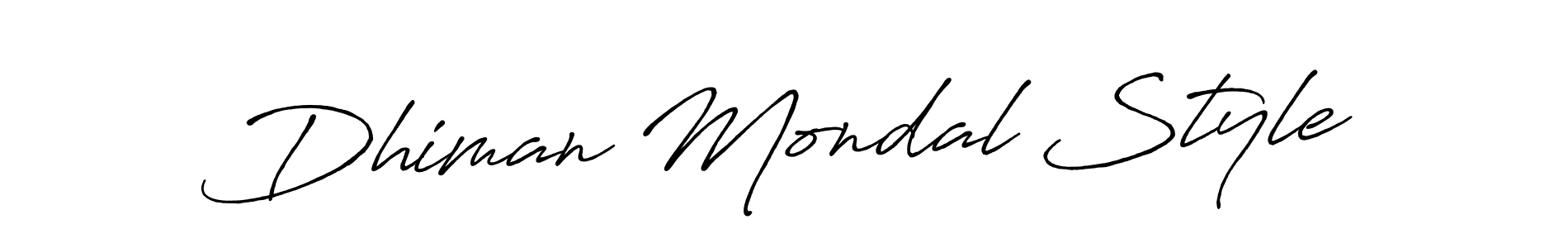 Make a beautiful signature design for name Dhiman Mondal Style. With this signature (Antro_Vectra_Bolder) style, you can create a handwritten signature for free. Dhiman Mondal Style signature style 7 images and pictures png