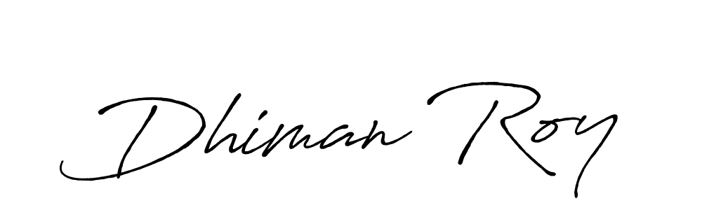 The best way (Antro_Vectra_Bolder) to make a short signature is to pick only two or three words in your name. The name Dhiman Roy include a total of six letters. For converting this name. Dhiman Roy signature style 7 images and pictures png