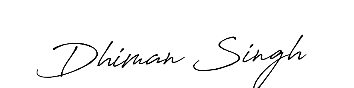 How to make Dhiman Singh signature? Antro_Vectra_Bolder is a professional autograph style. Create handwritten signature for Dhiman Singh name. Dhiman Singh signature style 7 images and pictures png