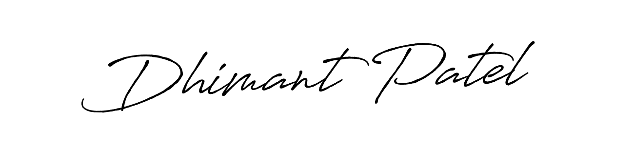 The best way (Antro_Vectra_Bolder) to make a short signature is to pick only two or three words in your name. The name Dhimant Patel include a total of six letters. For converting this name. Dhimant Patel signature style 7 images and pictures png