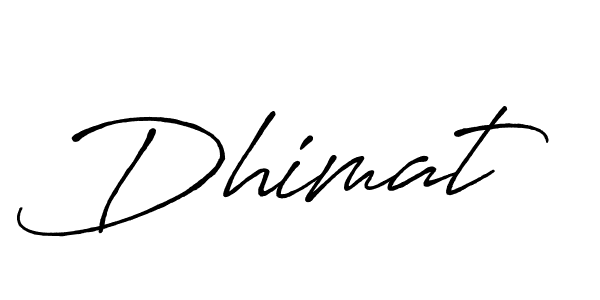 Make a beautiful signature design for name Dhimat. With this signature (Antro_Vectra_Bolder) style, you can create a handwritten signature for free. Dhimat signature style 7 images and pictures png