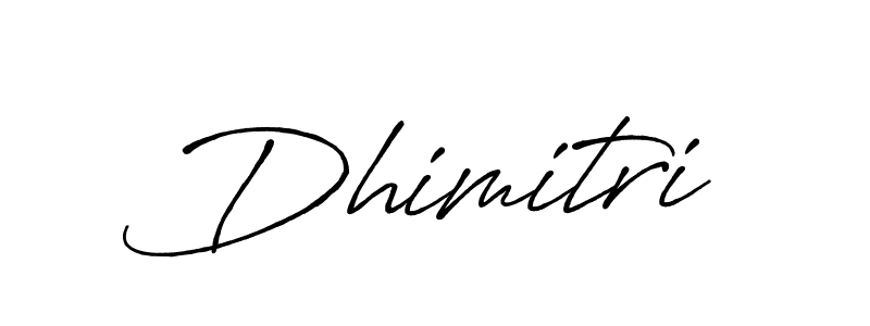 Create a beautiful signature design for name Dhimitri. With this signature (Antro_Vectra_Bolder) fonts, you can make a handwritten signature for free. Dhimitri signature style 7 images and pictures png