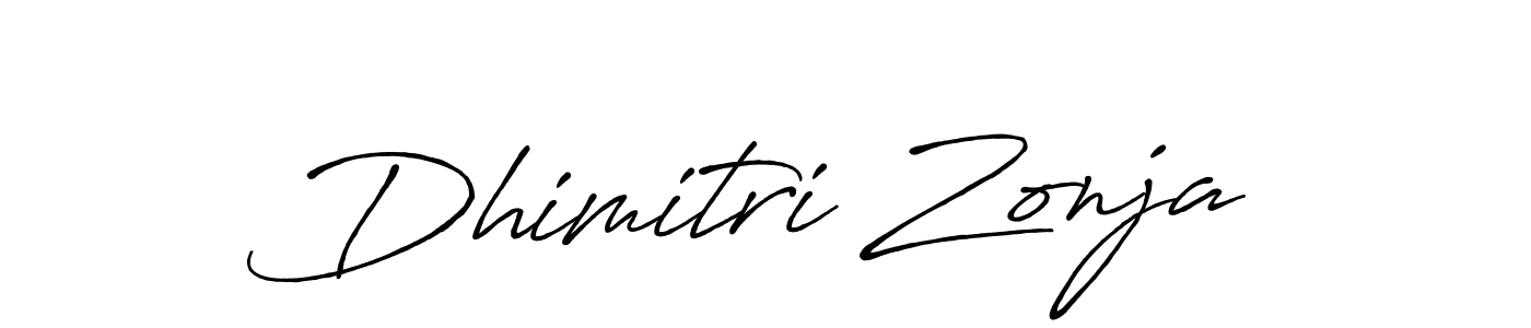 Also we have Dhimitri Zonja name is the best signature style. Create professional handwritten signature collection using Antro_Vectra_Bolder autograph style. Dhimitri Zonja signature style 7 images and pictures png