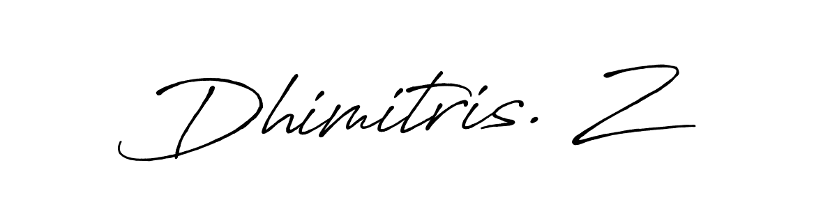 How to Draw Dhimitris. Z signature style? Antro_Vectra_Bolder is a latest design signature styles for name Dhimitris. Z. Dhimitris. Z signature style 7 images and pictures png