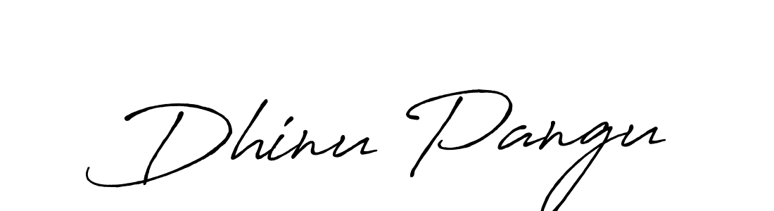 Design your own signature with our free online signature maker. With this signature software, you can create a handwritten (Antro_Vectra_Bolder) signature for name Dhinu Pangu. Dhinu Pangu signature style 7 images and pictures png