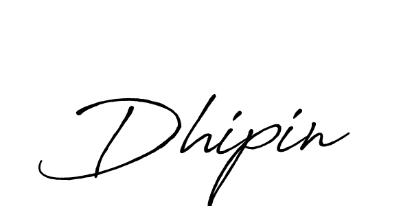 Make a beautiful signature design for name Dhipin. With this signature (Antro_Vectra_Bolder) style, you can create a handwritten signature for free. Dhipin signature style 7 images and pictures png