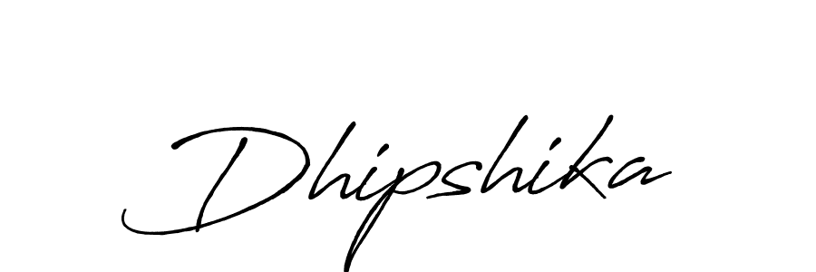 How to make Dhipshika name signature. Use Antro_Vectra_Bolder style for creating short signs online. This is the latest handwritten sign. Dhipshika signature style 7 images and pictures png