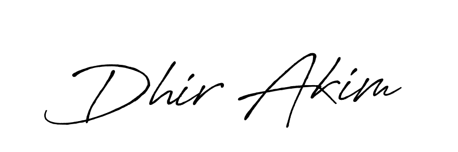 Once you've used our free online signature maker to create your best signature Antro_Vectra_Bolder style, it's time to enjoy all of the benefits that Dhir Akim name signing documents. Dhir Akim signature style 7 images and pictures png