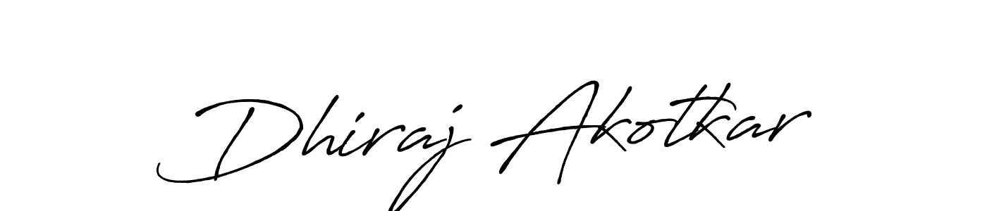if you are searching for the best signature style for your name Dhiraj Akotkar. so please give up your signature search. here we have designed multiple signature styles  using Antro_Vectra_Bolder. Dhiraj Akotkar signature style 7 images and pictures png