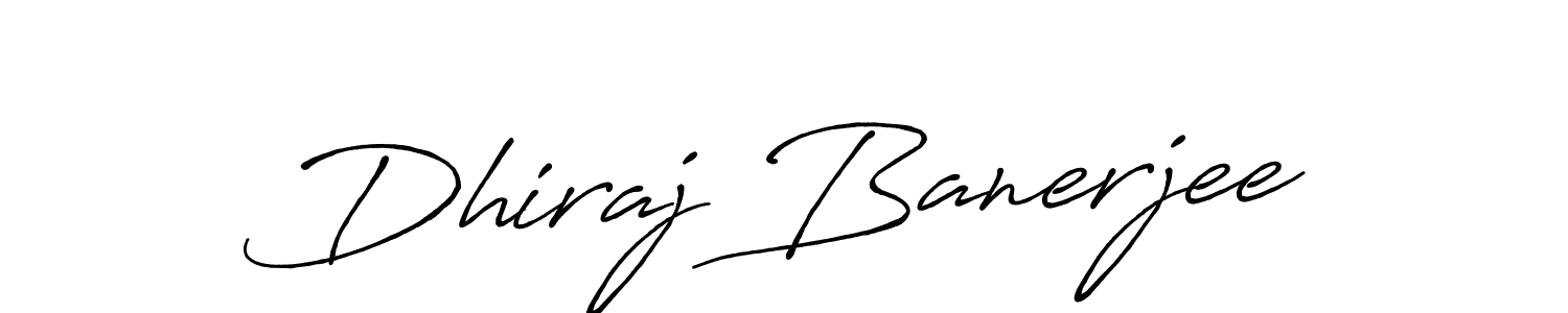 Also we have Dhiraj Banerjee name is the best signature style. Create professional handwritten signature collection using Antro_Vectra_Bolder autograph style. Dhiraj Banerjee signature style 7 images and pictures png
