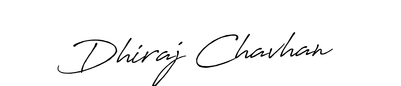 Create a beautiful signature design for name Dhiraj Chavhan. With this signature (Antro_Vectra_Bolder) fonts, you can make a handwritten signature for free. Dhiraj Chavhan signature style 7 images and pictures png