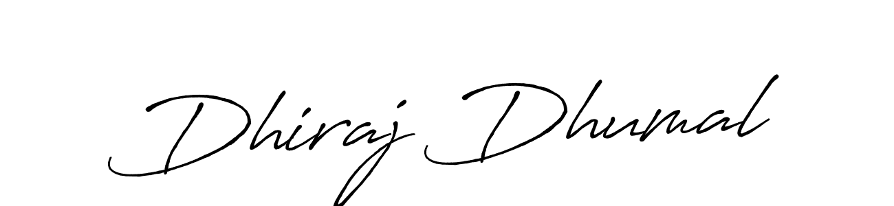 You can use this online signature creator to create a handwritten signature for the name Dhiraj Dhumal. This is the best online autograph maker. Dhiraj Dhumal signature style 7 images and pictures png