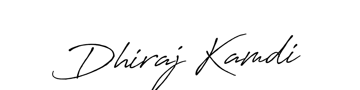 Once you've used our free online signature maker to create your best signature Antro_Vectra_Bolder style, it's time to enjoy all of the benefits that Dhiraj Kamdi name signing documents. Dhiraj Kamdi signature style 7 images and pictures png