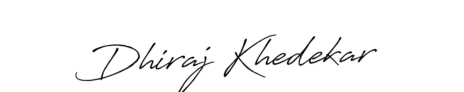 Use a signature maker to create a handwritten signature online. With this signature software, you can design (Antro_Vectra_Bolder) your own signature for name Dhiraj Khedekar. Dhiraj Khedekar signature style 7 images and pictures png