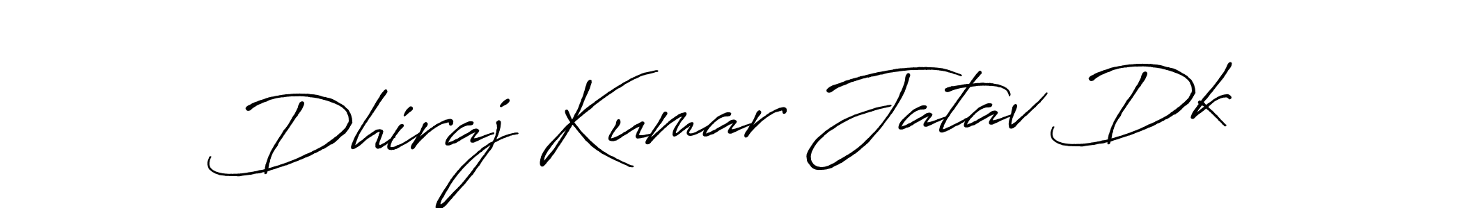 Antro_Vectra_Bolder is a professional signature style that is perfect for those who want to add a touch of class to their signature. It is also a great choice for those who want to make their signature more unique. Get Dhiraj Kumar Jatav Dk name to fancy signature for free. Dhiraj Kumar Jatav Dk signature style 7 images and pictures png