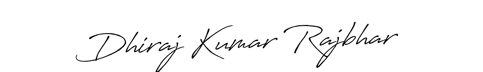 Make a beautiful signature design for name Dhiraj Kumar Rajbhar. With this signature (Antro_Vectra_Bolder) style, you can create a handwritten signature for free. Dhiraj Kumar Rajbhar signature style 7 images and pictures png