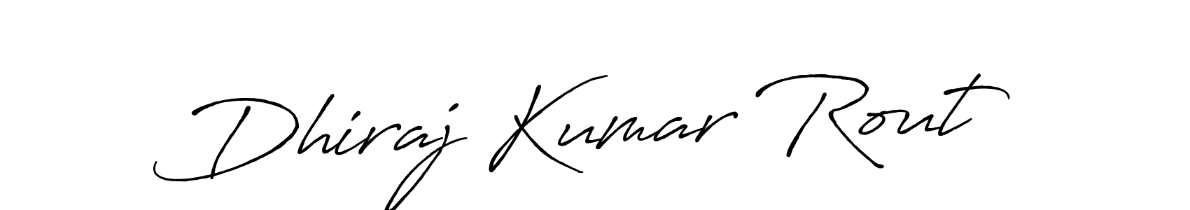 How to make Dhiraj Kumar Rout signature? Antro_Vectra_Bolder is a professional autograph style. Create handwritten signature for Dhiraj Kumar Rout name. Dhiraj Kumar Rout signature style 7 images and pictures png