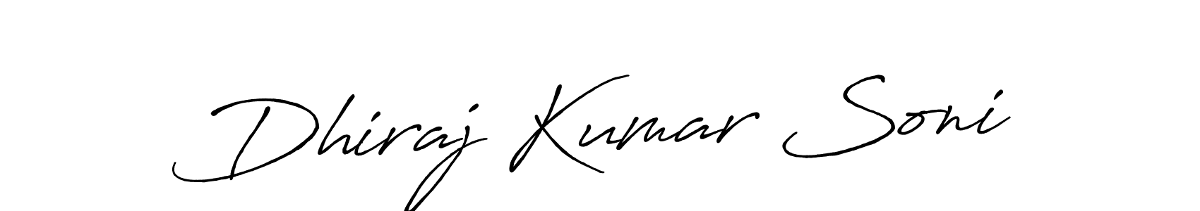 Design your own signature with our free online signature maker. With this signature software, you can create a handwritten (Antro_Vectra_Bolder) signature for name Dhiraj Kumar Soni. Dhiraj Kumar Soni signature style 7 images and pictures png