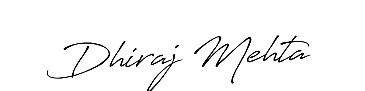 Antro_Vectra_Bolder is a professional signature style that is perfect for those who want to add a touch of class to their signature. It is also a great choice for those who want to make their signature more unique. Get Dhiraj Mehta name to fancy signature for free. Dhiraj Mehta signature style 7 images and pictures png