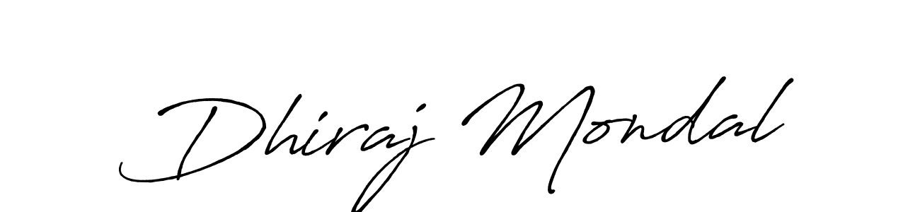 Design your own signature with our free online signature maker. With this signature software, you can create a handwritten (Antro_Vectra_Bolder) signature for name Dhiraj Mondal. Dhiraj Mondal signature style 7 images and pictures png