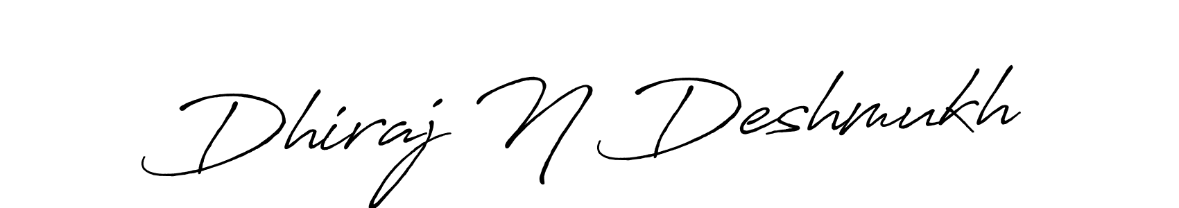 How to Draw Dhiraj N Deshmukh signature style? Antro_Vectra_Bolder is a latest design signature styles for name Dhiraj N Deshmukh. Dhiraj N Deshmukh signature style 7 images and pictures png