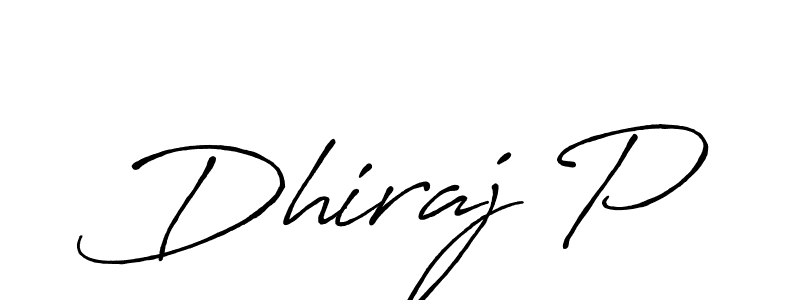 Once you've used our free online signature maker to create your best signature Antro_Vectra_Bolder style, it's time to enjoy all of the benefits that Dhiraj P name signing documents. Dhiraj P signature style 7 images and pictures png