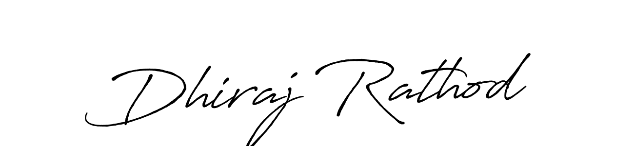 How to make Dhiraj Rathod name signature. Use Antro_Vectra_Bolder style for creating short signs online. This is the latest handwritten sign. Dhiraj Rathod signature style 7 images and pictures png