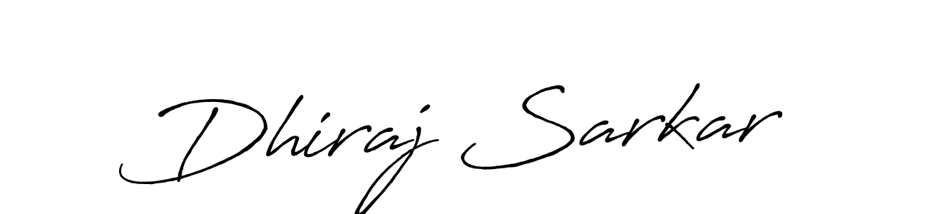 Also we have Dhiraj Sarkar name is the best signature style. Create professional handwritten signature collection using Antro_Vectra_Bolder autograph style. Dhiraj Sarkar signature style 7 images and pictures png