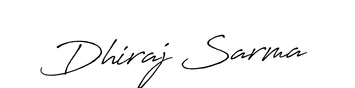 Dhiraj Sarma stylish signature style. Best Handwritten Sign (Antro_Vectra_Bolder) for my name. Handwritten Signature Collection Ideas for my name Dhiraj Sarma. Dhiraj Sarma signature style 7 images and pictures png