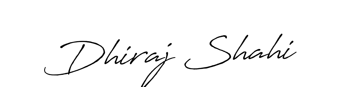 Dhiraj Shahi stylish signature style. Best Handwritten Sign (Antro_Vectra_Bolder) for my name. Handwritten Signature Collection Ideas for my name Dhiraj Shahi. Dhiraj Shahi signature style 7 images and pictures png