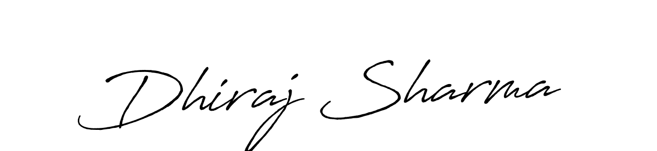 Also we have Dhiraj Sharma name is the best signature style. Create professional handwritten signature collection using Antro_Vectra_Bolder autograph style. Dhiraj Sharma signature style 7 images and pictures png