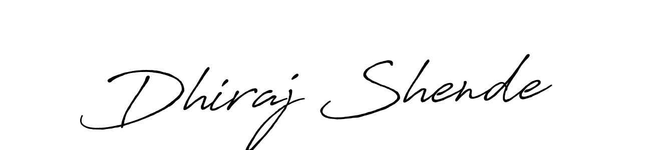 How to Draw Dhiraj Shende signature style? Antro_Vectra_Bolder is a latest design signature styles for name Dhiraj Shende. Dhiraj Shende signature style 7 images and pictures png