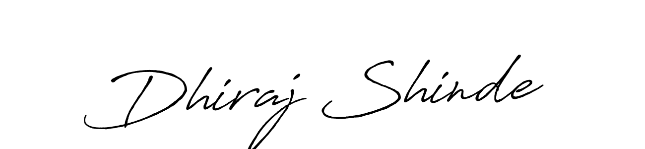 Design your own signature with our free online signature maker. With this signature software, you can create a handwritten (Antro_Vectra_Bolder) signature for name Dhiraj Shinde. Dhiraj Shinde signature style 7 images and pictures png
