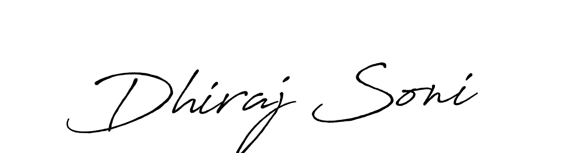 Also You can easily find your signature by using the search form. We will create Dhiraj Soni name handwritten signature images for you free of cost using Antro_Vectra_Bolder sign style. Dhiraj Soni signature style 7 images and pictures png