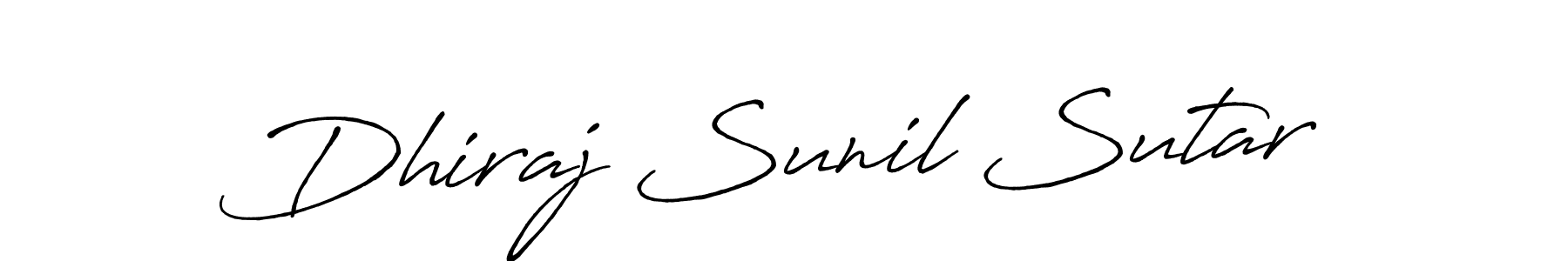 Design your own signature with our free online signature maker. With this signature software, you can create a handwritten (Antro_Vectra_Bolder) signature for name Dhiraj Sunil Sutar. Dhiraj Sunil Sutar signature style 7 images and pictures png