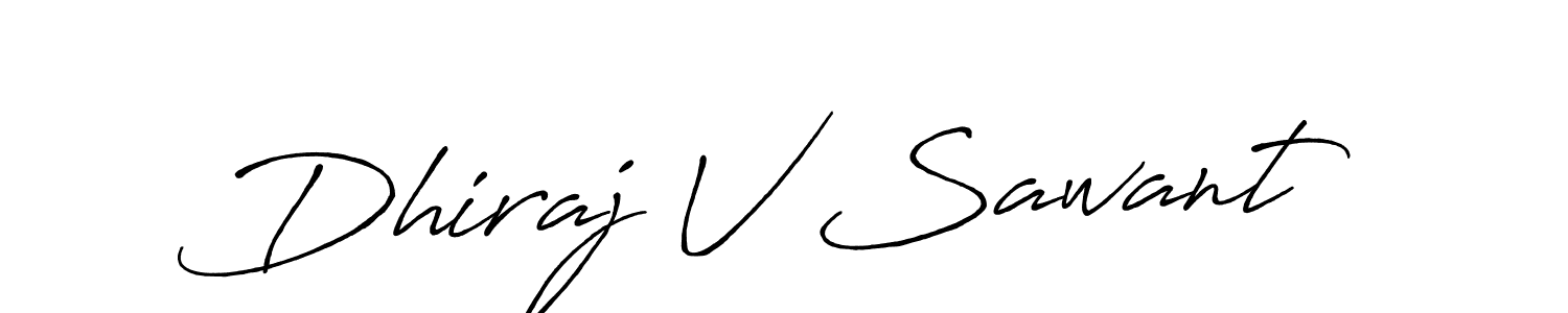 The best way (Antro_Vectra_Bolder) to make a short signature is to pick only two or three words in your name. The name Dhiraj V Sawant include a total of six letters. For converting this name. Dhiraj V Sawant signature style 7 images and pictures png