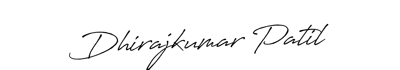 Also we have Dhirajkumar Patil name is the best signature style. Create professional handwritten signature collection using Antro_Vectra_Bolder autograph style. Dhirajkumar Patil signature style 7 images and pictures png