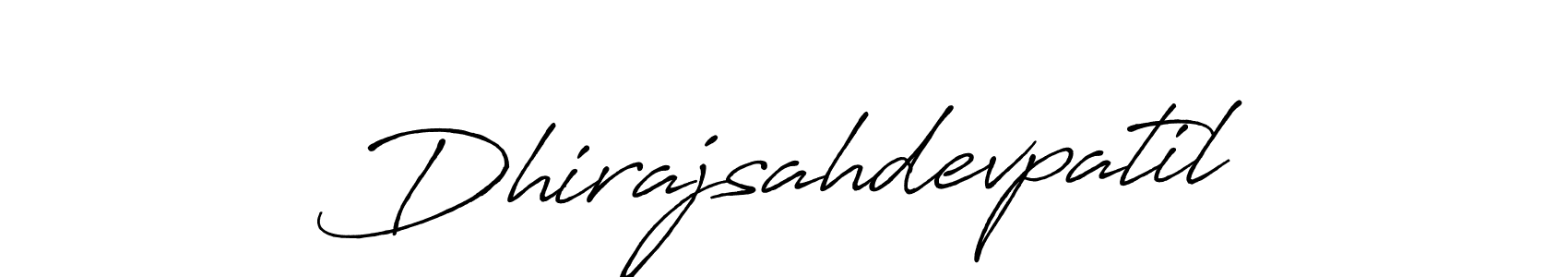 Design your own signature with our free online signature maker. With this signature software, you can create a handwritten (Antro_Vectra_Bolder) signature for name Dhirajsahdevpatil. Dhirajsahdevpatil signature style 7 images and pictures png