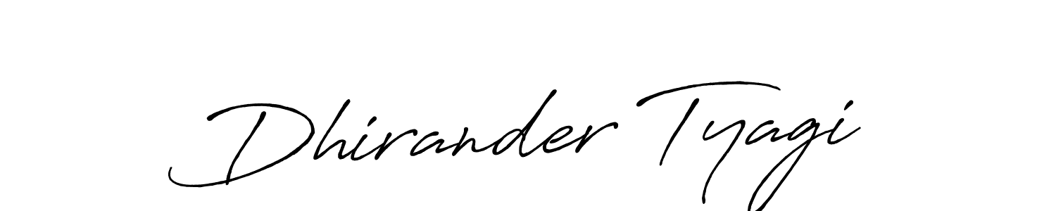 Also You can easily find your signature by using the search form. We will create Dhirander Tyagi name handwritten signature images for you free of cost using Antro_Vectra_Bolder sign style. Dhirander Tyagi signature style 7 images and pictures png