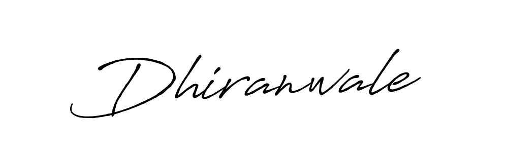 Also we have Dhiranwale name is the best signature style. Create professional handwritten signature collection using Antro_Vectra_Bolder autograph style. Dhiranwale signature style 7 images and pictures png