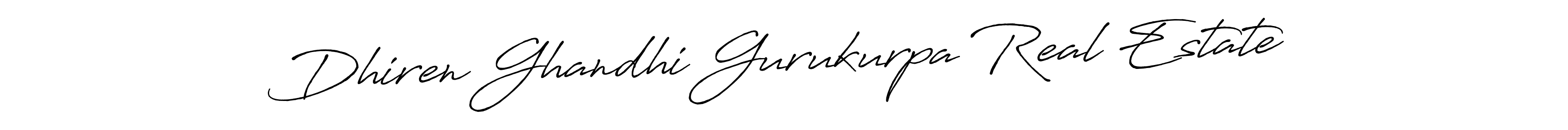 Make a beautiful signature design for name Dhiren Ghandhi Gurukurpa Real Estate. Use this online signature maker to create a handwritten signature for free. Dhiren Ghandhi Gurukurpa Real Estate signature style 7 images and pictures png