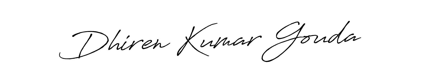 Design your own signature with our free online signature maker. With this signature software, you can create a handwritten (Antro_Vectra_Bolder) signature for name Dhiren Kumar Gouda. Dhiren Kumar Gouda signature style 7 images and pictures png
