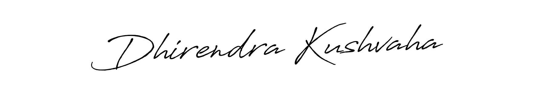 Dhirendra Kushvaha stylish signature style. Best Handwritten Sign (Antro_Vectra_Bolder) for my name. Handwritten Signature Collection Ideas for my name Dhirendra Kushvaha. Dhirendra Kushvaha signature style 7 images and pictures png