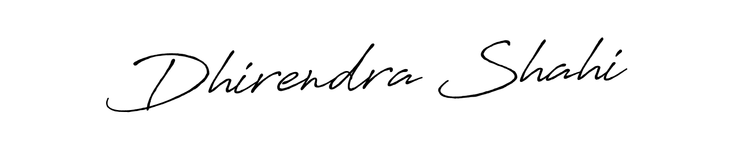 Use a signature maker to create a handwritten signature online. With this signature software, you can design (Antro_Vectra_Bolder) your own signature for name Dhirendra Shahi. Dhirendra Shahi signature style 7 images and pictures png