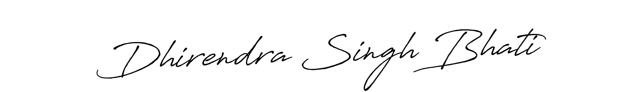 Design your own signature with our free online signature maker. With this signature software, you can create a handwritten (Antro_Vectra_Bolder) signature for name Dhirendra Singh Bhati. Dhirendra Singh Bhati signature style 7 images and pictures png