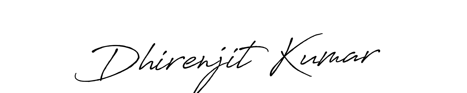 How to make Dhirenjit Kumar signature? Antro_Vectra_Bolder is a professional autograph style. Create handwritten signature for Dhirenjit Kumar name. Dhirenjit Kumar signature style 7 images and pictures png