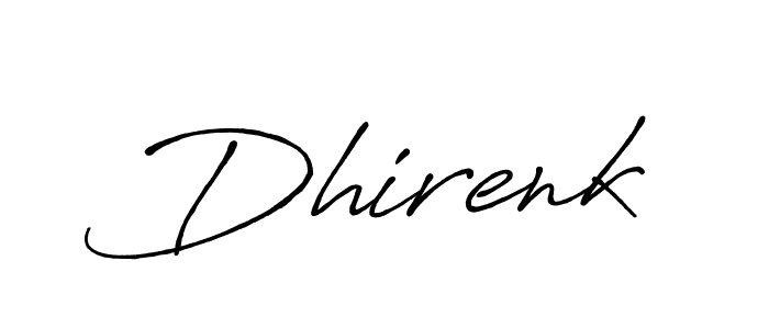 It looks lik you need a new signature style for name Dhirenk. Design unique handwritten (Antro_Vectra_Bolder) signature with our free signature maker in just a few clicks. Dhirenk signature style 7 images and pictures png