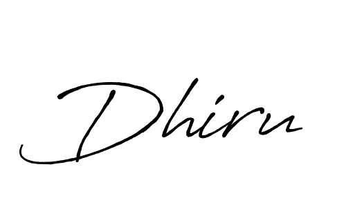 Design your own signature with our free online signature maker. With this signature software, you can create a handwritten (Antro_Vectra_Bolder) signature for name Dhiru. Dhiru signature style 7 images and pictures png